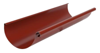 Желоб водосточный, сталь, d-125 мм, красный, L-3 м, Aquasystem